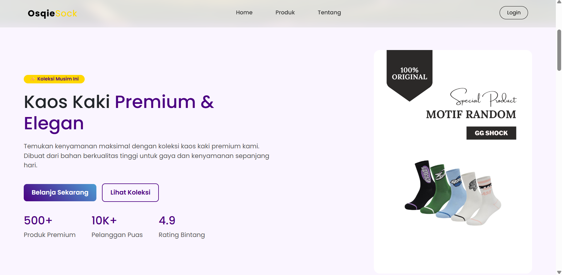 OSQIESOCK E-Commerce